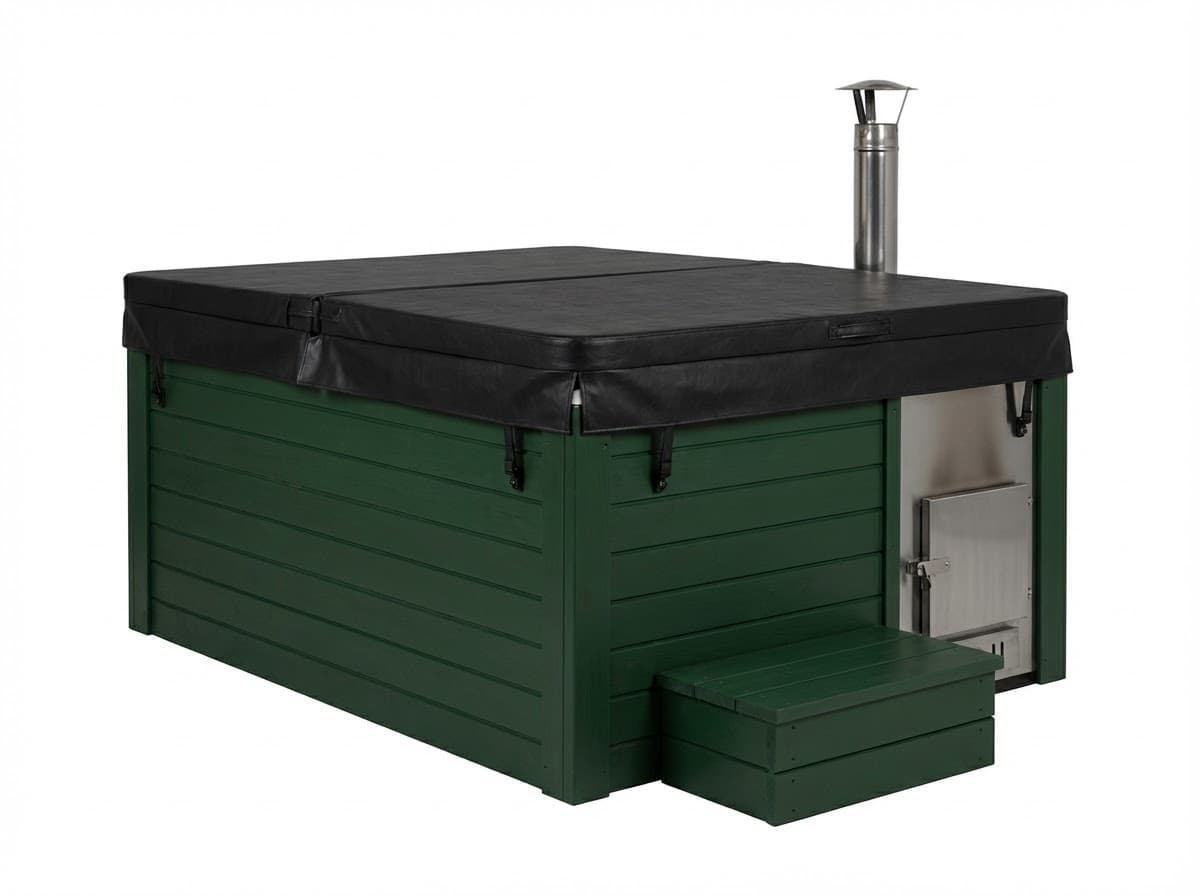 Šalto vandens kubilas eglės žalia spalva